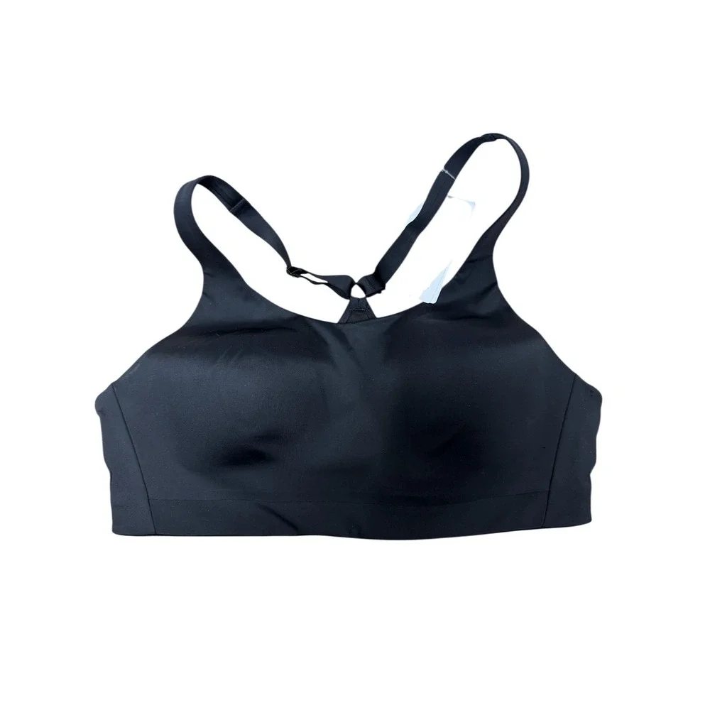 Athleta Advance Bra B G Black High Support Sports Bra Adjustable Straps